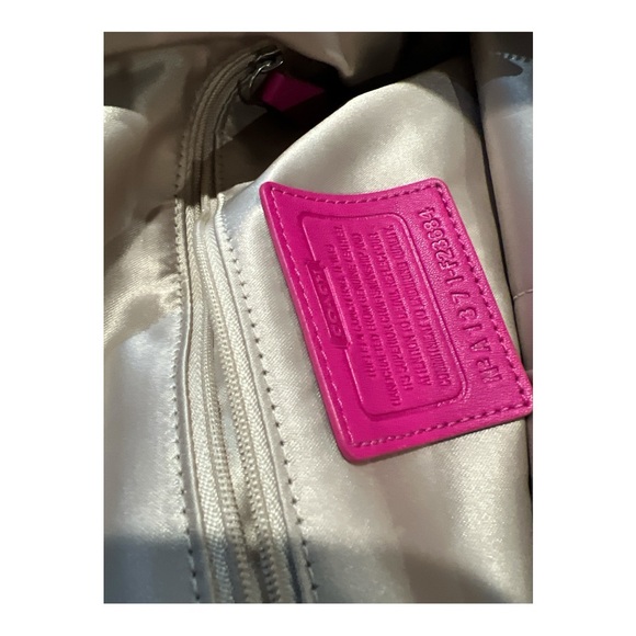 Coach Pink Leather Tote Shoulder Bag - Picture 8 of 11
